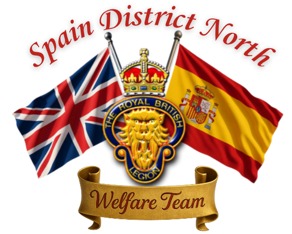 Royal British legion, Spain District North, Welfare Team Logo
